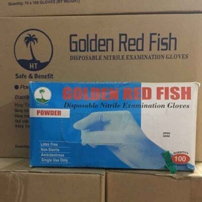Găng tay cao su có bột Golden Fish 1
