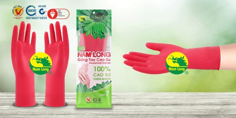 GĂNG TAY CAO SU GIA DỤNG SIZE TRUNG