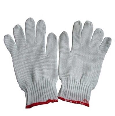 Găng tay sợi cotton dệt máy 7 kim loại 40gam