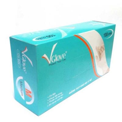 Gang tay y tế có bột Vglove size M