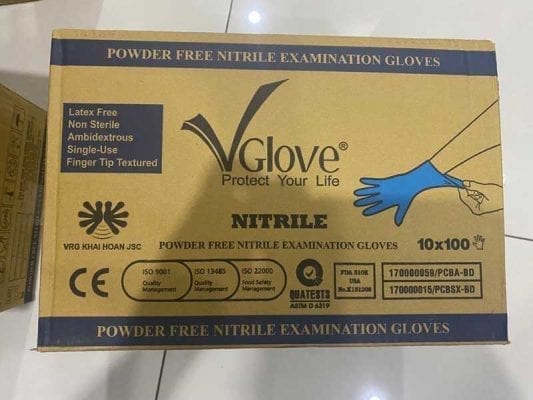 Găng tay y tế nitile không bột