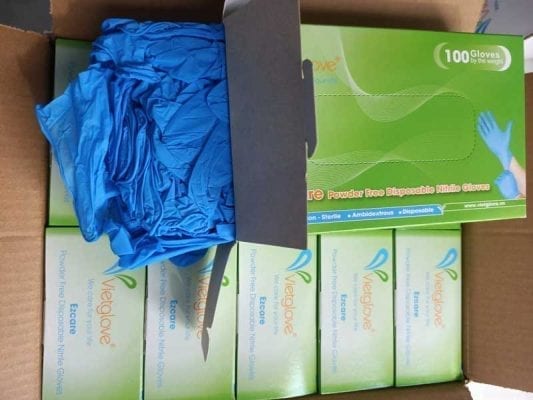 Găng tay y tế không bột nitrile