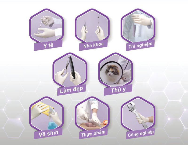Găng tay y tế Sgloves Latex không bột 5.0